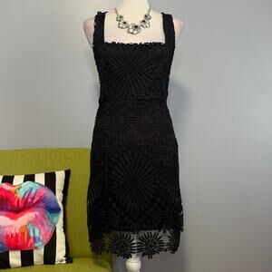 Lulus Heart Strings Black Lace Mini Cocktail Dress